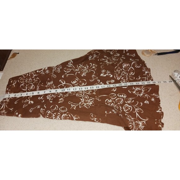 GEORGE FLORAL PRINT SEQUIN EMBELLISHED TIERED LINED SKIRT SZ 12 100% COTTON - Picture 2 of 6